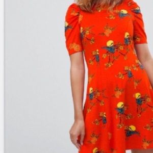 Romantic Lunar Crane ASOS Tea Dress